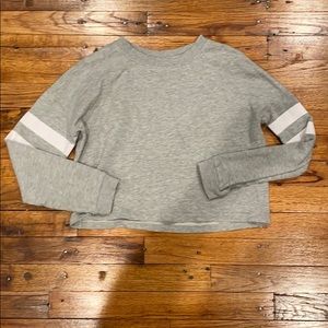 very gently used gray cropped sweater